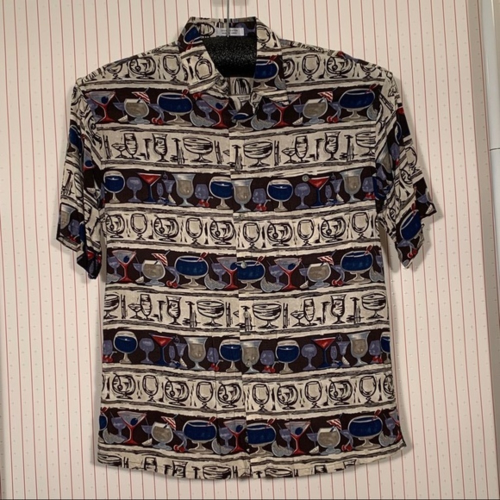 Pierre Cardin blue wine and cocktail shirt.